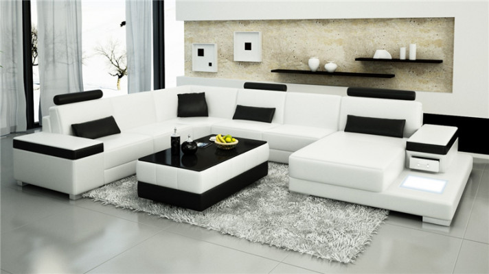 Designer Sofa Couch Ecksofa Luxus Polster Garnitur Wunnlandschaft U-Form Neit