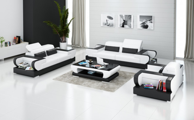 Soffagarnitur 3+1+1 Sëtz Set Design Sofa Neie Polster Couchen Canapé Modern Luxus
