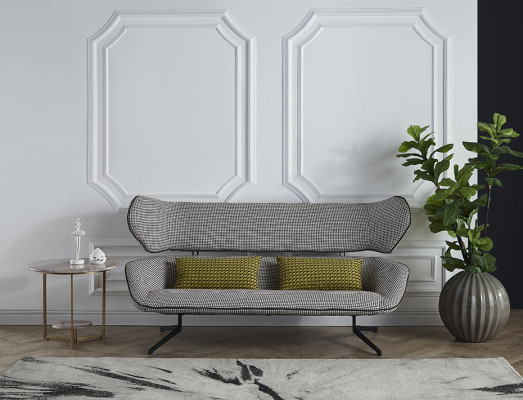 Polsterbänk Sitzbänk Bänk Sitzbänk Sëtzmiwwel Design Sofa Stoff Relax Couch 130cm