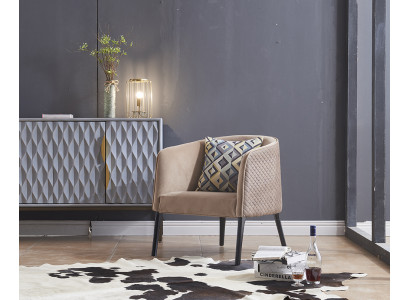 Luxus Stull Polster Cocktail Relax Lounge Club Still Miwwelen Design Fauteuil Beige