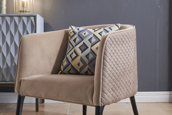 Luxus Stull Polster Cocktail Relax Lounge Club Still Miwwelen Design Fauteuil Beige