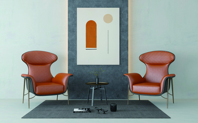 Design-Sëtz Lounge-Club Fernseh-Stull Stull Relax Konferenz Büro Nei Metall