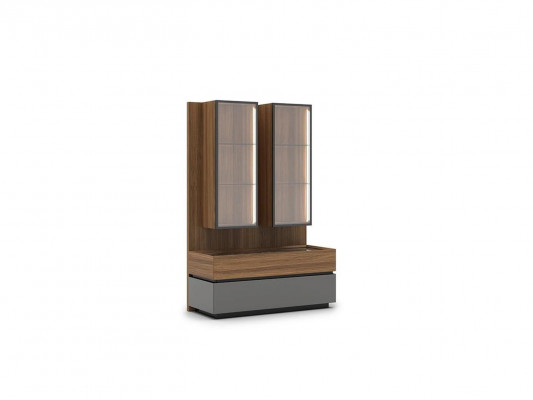 Luxus Komplett Wunnwand Braun Miwwelen Designer Set Ariichtung TV-Stänner Modern