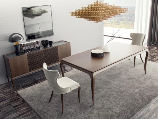 Modern Ariichtung Iessdësch 4x Still Luxus Iesszëmmer Miwwelen Design Nei