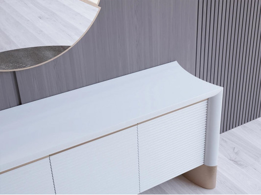 Iesszëmmer Design Sideboard Modern Holzkascht Luxus Miwwelen Nei