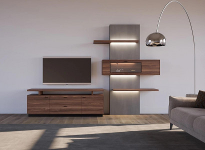 Wunnwand Modern Wunnzëmmermiwwelen Holzmobelen Luxus Komplett Modern Design