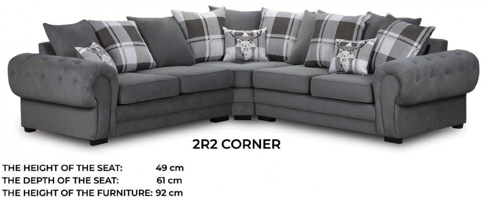 Textil-Couch Luxus Textil Eckgrupp Wohnzimmer Eckcouch Sofas L-Form Couch Eckstéck