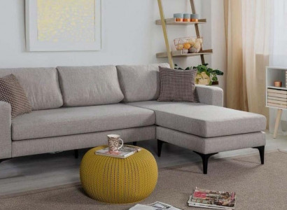 Wunnzëmmer Canapé L-Form Miwwelen Modern Luxus Eckcanapé Couche Polsterung Nei