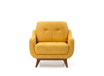 Wunnzëmmer Fauteuil Giel Einsitzer Luxus Textilsessel Modern Ariichtung