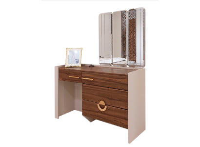 Designer Make-up Dësch Modern Holz Ariichtung Spigel Nei Miwwelen Luxus