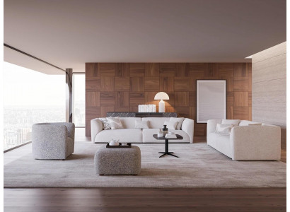 Polstermöbel Wunnzëmmer Véiersëtzer Sofa Canapé Dräisëtzer Ariichtung Fauteuil Nei