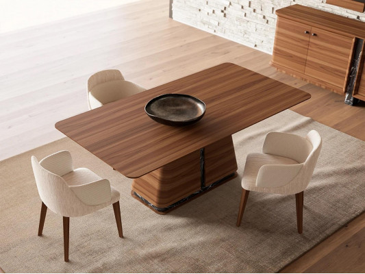 Modernen Iesszëmmer Iessdësch 4x Stull Iessgrupp Sideboard Luxus Miwwelen 2x Spigel