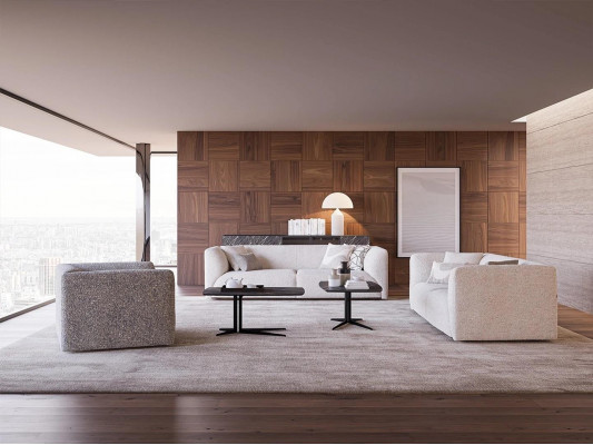 Luxus Sofa Set 3tlg Still 2x Sofa Couch Dräisëtzer Wunnzëmmer Ariichtung