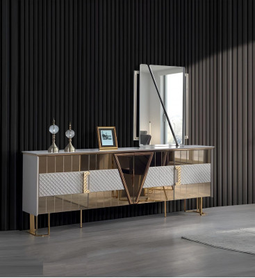Moderne Sideboard Iesszëmmer Miwwelen Luxus Ariichtung Neit Spigel