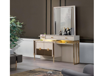 Make-up Dësch Luxus Neien Miwwel Holz Schlofzëmmer Modernen Design