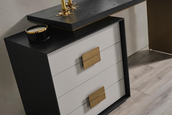 Schlofkummer Stilvolle Set Designer Schmincktësch Luxus Spigel 2tlg