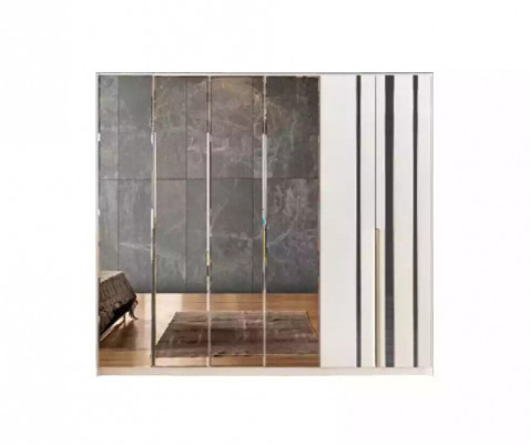 Kleederschaaf Luxus Schlofzëmmer Holz Schaf Glasschaaf Miwwelen Design