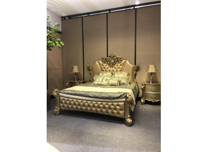 Bett Design Duebelbett Better Luxus Klassiker Barock Chesterfield 184x214cm nei