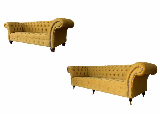 Sofagarnitur 3+2 Sëtzer Set Design Sofas Polster Couchen Chesterfield