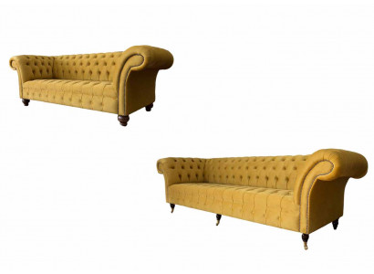 Sofagarnitur 3+2 Sëtzer Set Design Sofas Polster Couchen Chesterfield