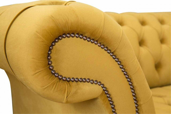 Chesterfield Sofa-Garnitur 2+1 Sëtzer Design Polster Modern Garnitur