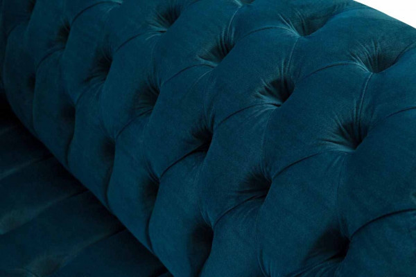 Design Luxus Chesterfield Sofa 4-Sëtz Couch Polstersofa Miwwelen Blo