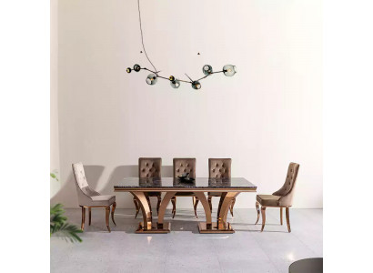 Luxus Iessdësch Modern Iesszëmmer Iessdëscher Dëscher Design Metall Dësch