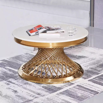 Couchdësch Design Wunnzëmmer Luxus Edelstol Ronnen Niewendëscher Miwwelen