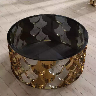 Design Couchtisch Wunnzëmmer Ronnd Couchtischen Ronnden Dësch Bäistelltësch