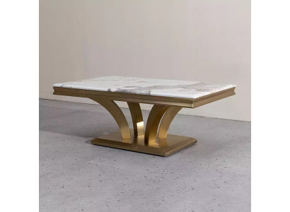 Couchtisch Design Wunnzëmmer Luxus Couchtischen Dëscher Miwwelen Gold 115x70