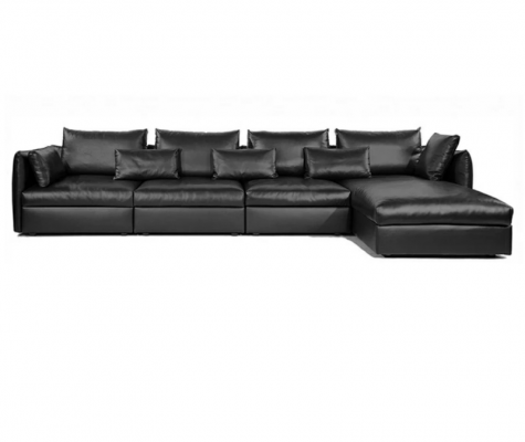 Italienesch Lieder Stil Wunnzëmmer Miwwelen Ecksofa Sofa Polster Garnitur Eckcouch