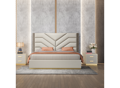 Bett Design Luxus Duebbel Better 180x200cm Schlofzëmmer Modern Nei