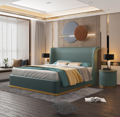 Designer Bett Schlofkummer Better Ariichtung Hotel Luxus Polster Nei