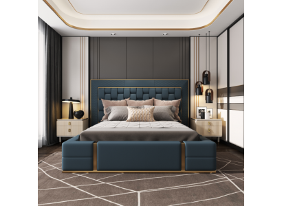 Modern Better Luxus Schlofzëmmer Neit Bett Design Luxus Blo Duebelbett