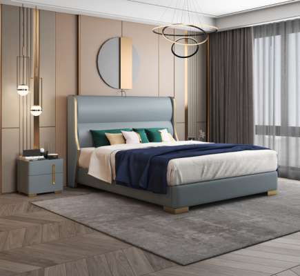 Bett Duebel Schlof Zëmmer Holz 180x200cm Bett Polster Design Luxus