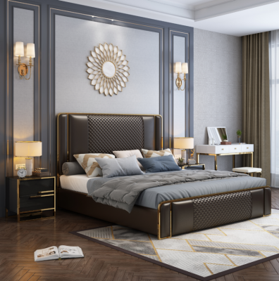 Bett, Duebelbett, Better, Miwwel, Ariichtung, Schlofzëmmer, Luxus Design