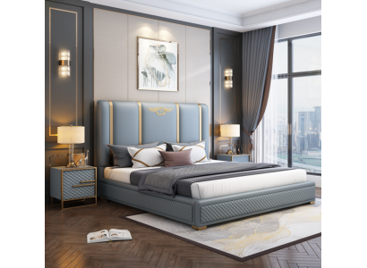 Duebelbett Bett Luxus Holz Bettgestelle Bettrahmen Miwwel Design Modern