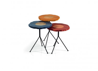 Set vun 3 Beistelltischen Designer Couchtisch luxuriéise Wunnzëmmerdësch Dësch