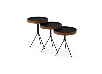 Set vun 3x Coffertischen Kaffisdësch Niewendësch Designer Wunnzëmmerdësch Dësch