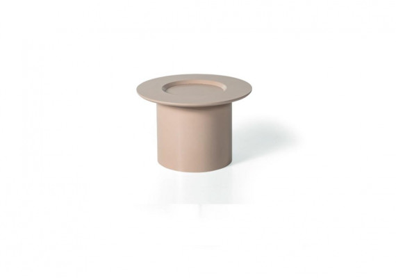 Ronne Beistelltësch Designer Canapé Dësch Wunnzëmmer Dësch beige Faarf