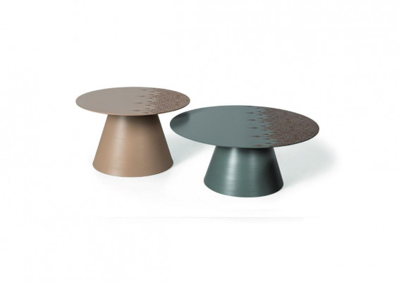 Doppel Set 2x Canapé-Dësch Modern Niewendësch Design Wunnzëmmer Dësch