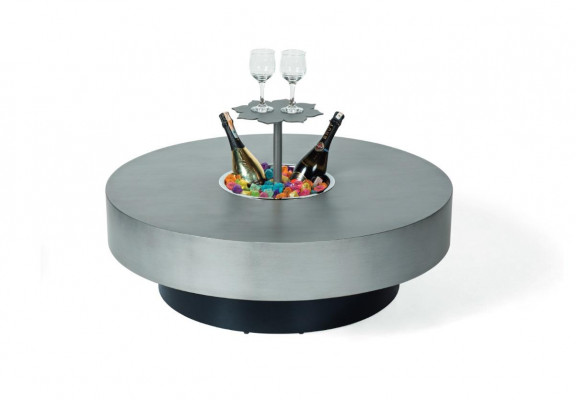 Design Canapé Dëscher Dësch Luxus Edelstol Dëscher rond gréng Miwwelen 100cm