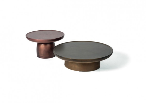 Set 2x Couchtisch Edelstol Beistelltisch Designer Wunnzëmmerdësch 2tlg
