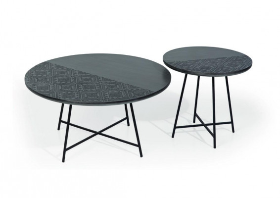 Couchtisch Modern Bäistelltisch Designer Wunnzëmmerdësch Schwaarz Dësch