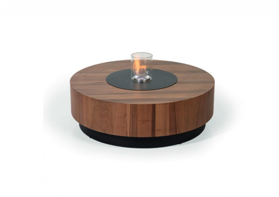 Canapé Dësch Luxus Miwwelen Wunnzëmmer Design Holzdësch Ronn Modern