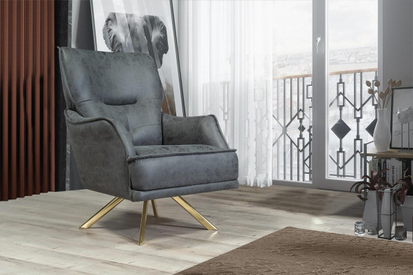 Gräifen Eenzuesseg Exklusive Fotell Lounge Club 1-Sëtzer Luxus Eenzuesseg