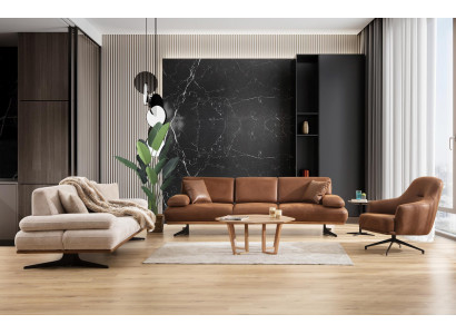 Sëtzegrupp Sofa Viersëtzer Modern Drésëtzer Canapé Wunnzëmmer Fauteuil Neit