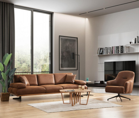 Wunnzëmmer Set 2tlg Modern Véiersëtzer Canapé Couch Luxus Fautteuil Sofagarnitur