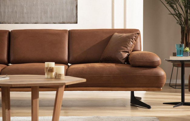 Wunnzëmmer Set 2tlg Modern Véiersëtzer Canapé Couch Luxus Fautteuil Sofagarnitur