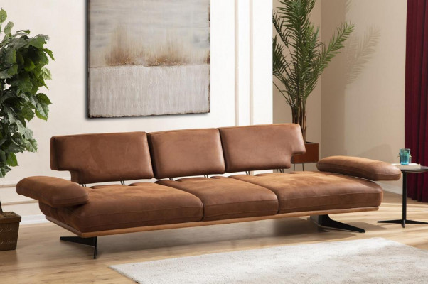Viersëtzer Sofa Canapé Modernen Design Stoff Luxus Wunnzëmmer Polstersofa